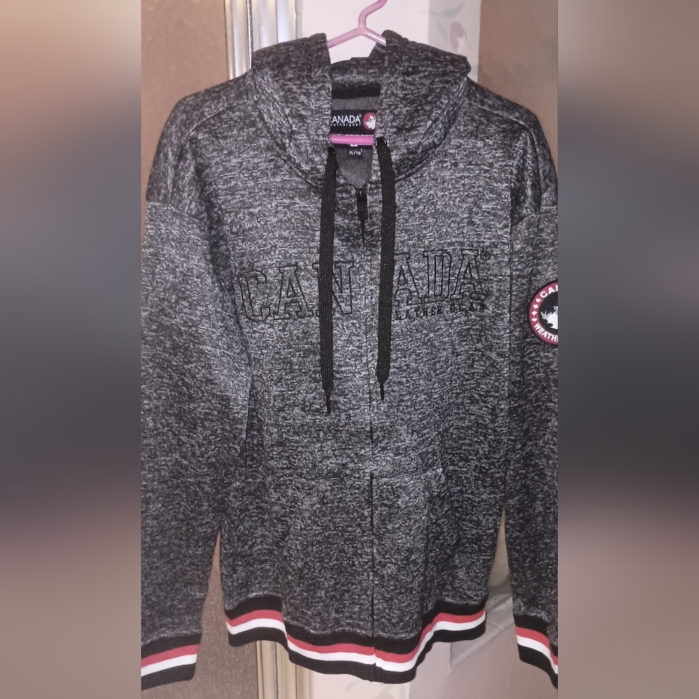 NWT CANADA Weather Gear Hoodie Size Mens XL/TG Grey